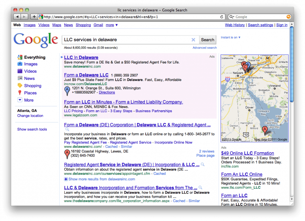 Google AdWords Location Extensions